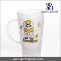 Copo de vidro decalque / copo, caneca / copo de vidro impresso, caneca de vidro de impressão (GB094212-DR-107)